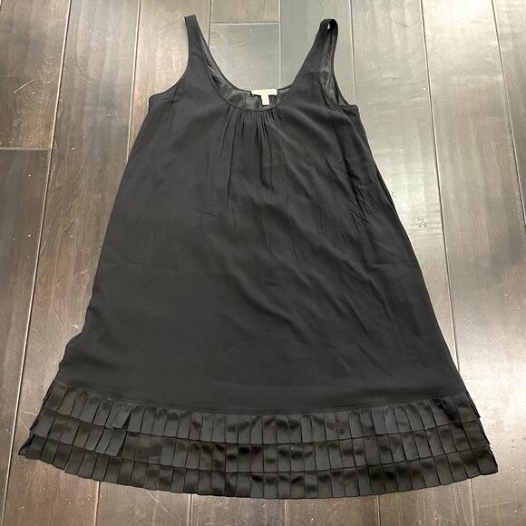 Burberry Sleeveless A Line Tank Dress Silk Ruffle Women's Size US 8 - Picture 1 of 4